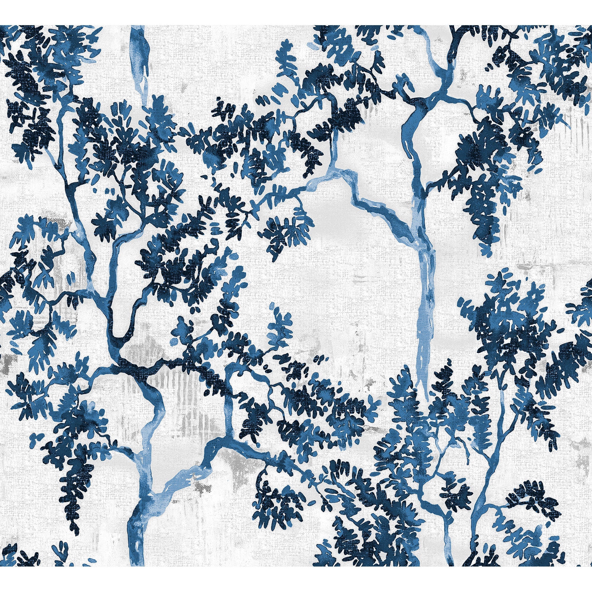 Willow Poem Sapphire Forbidden City Wallpaper by Coordonné