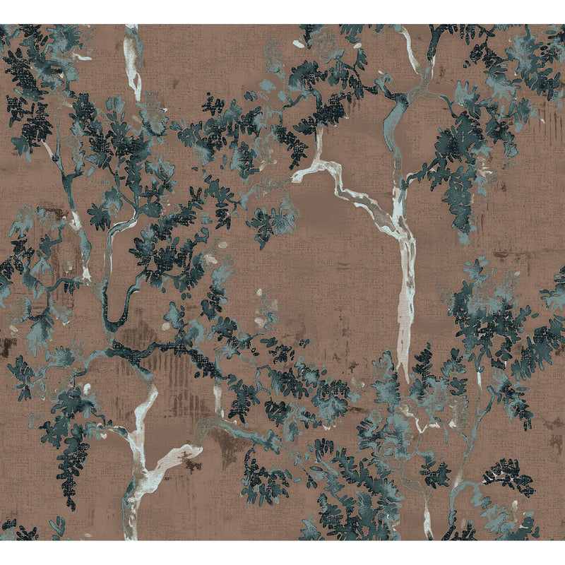 Willow Poem Jute Forbidden City Wallpaper by Coordonné