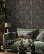 Willow Poem Jute Forbidden City Wallpaper by Coordonné
