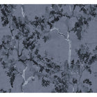 Willow Poem Navy Forbidden City Wallpaper by Coordonné