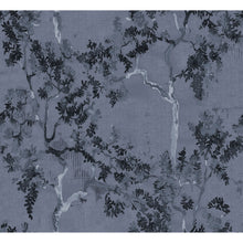 Willow Poem Navy Forbidden City Wallpaper by Coordonné