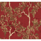 Willow Poem Ruby Forbidden City Wallpaper by Coordonné