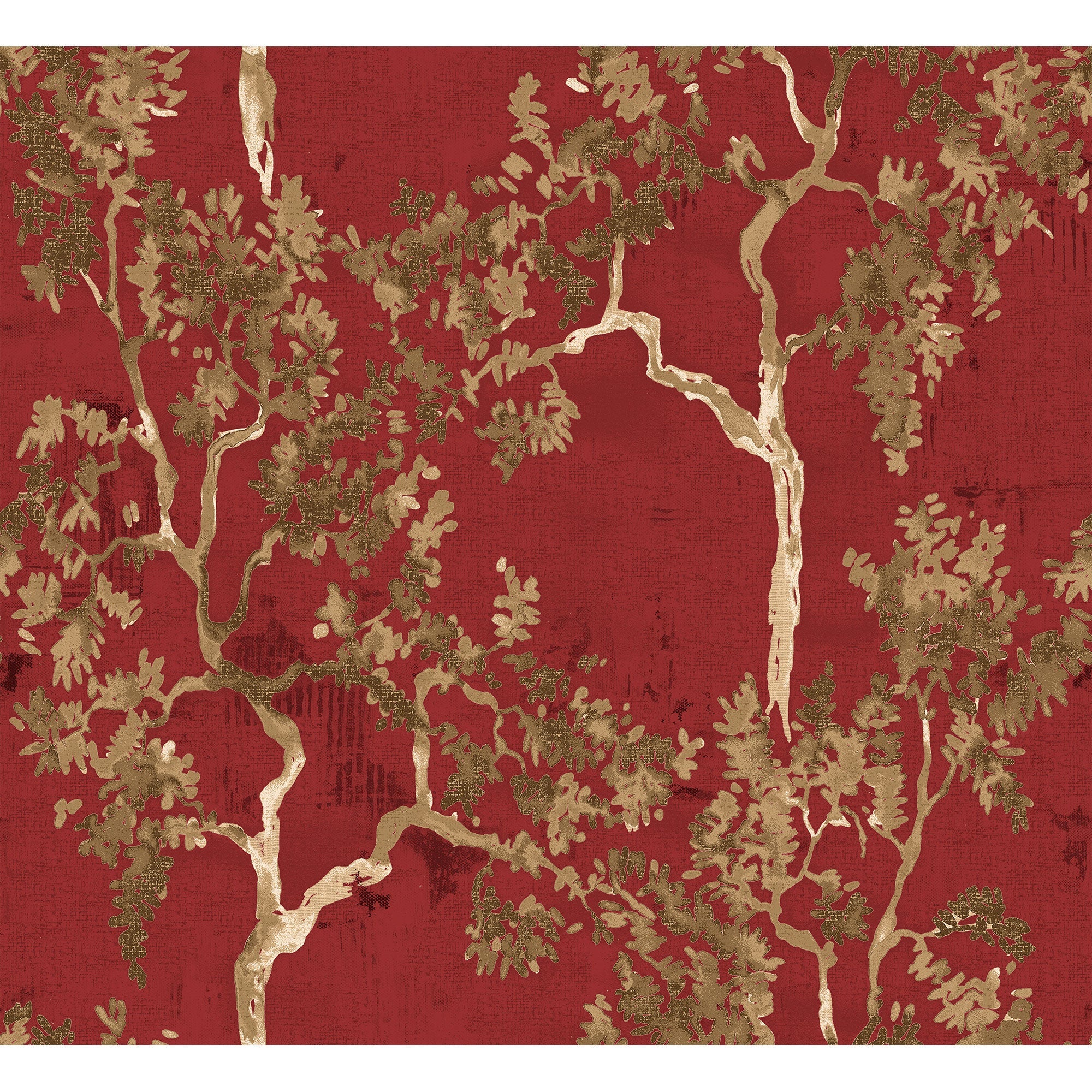 Willow Poem Ruby Forbidden City Wallpaper by Coordonné