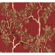 Willow Poem Ruby Forbidden City Wallpaper by Coordonné