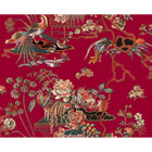 Sacred Pheasants Ruby Forbidden City Wallpaper by Coordonné