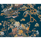 Sacred Pheasants Sapphire Forbidden City Wallpaper by Coordonné