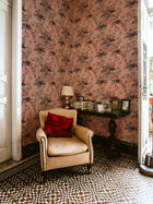 Sacred Pheasants Rose Forbidden City Wallpaper by Coordonné
