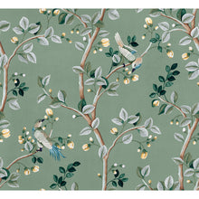 Birds Prosperity Jade Forbidden City Wallpaper by Coordonné