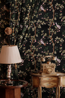 Birds Prosperity Onyx Forbidden City Wallpaper by Coordonné