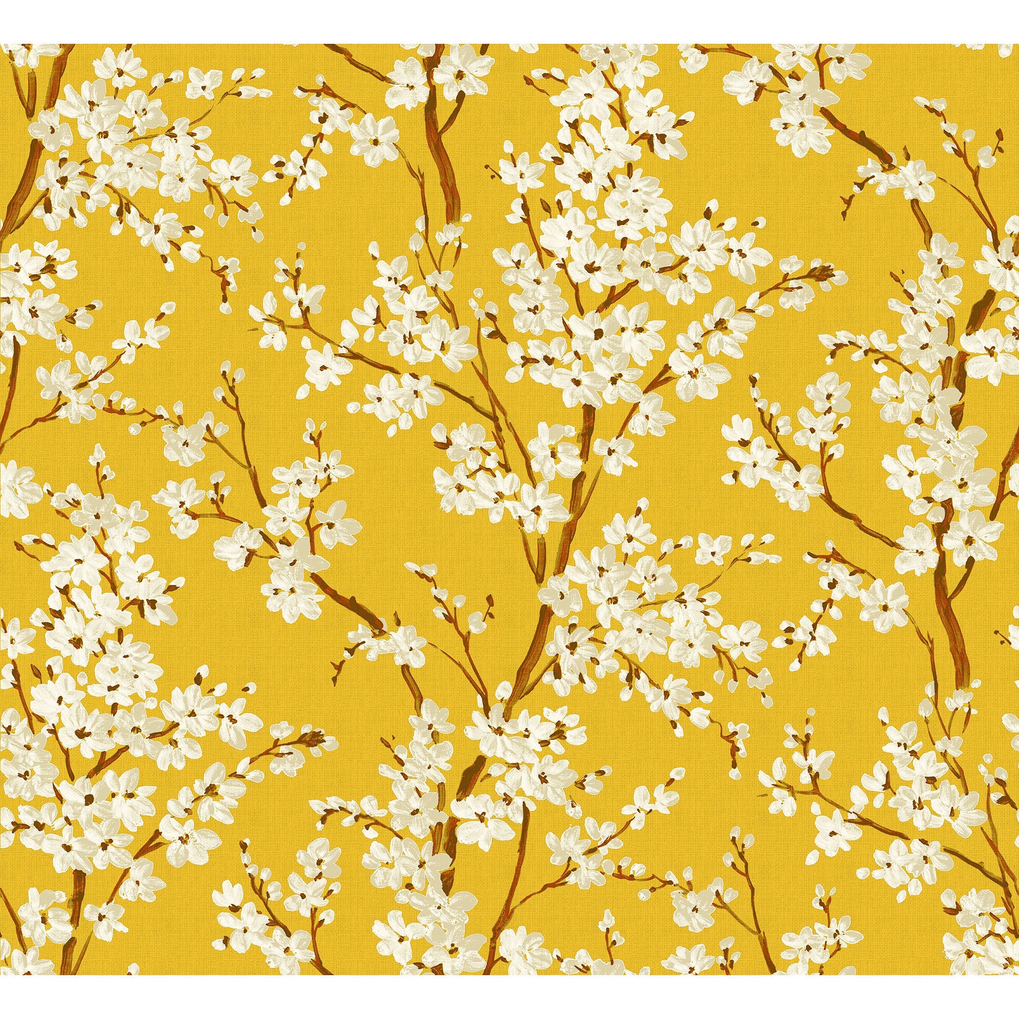 Cherry Blossom Amber Forbidden City Wallpaper by Coordonné