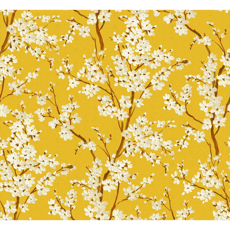Cherry Blossom Amber Forbidden City Wallpaper by Coordonné