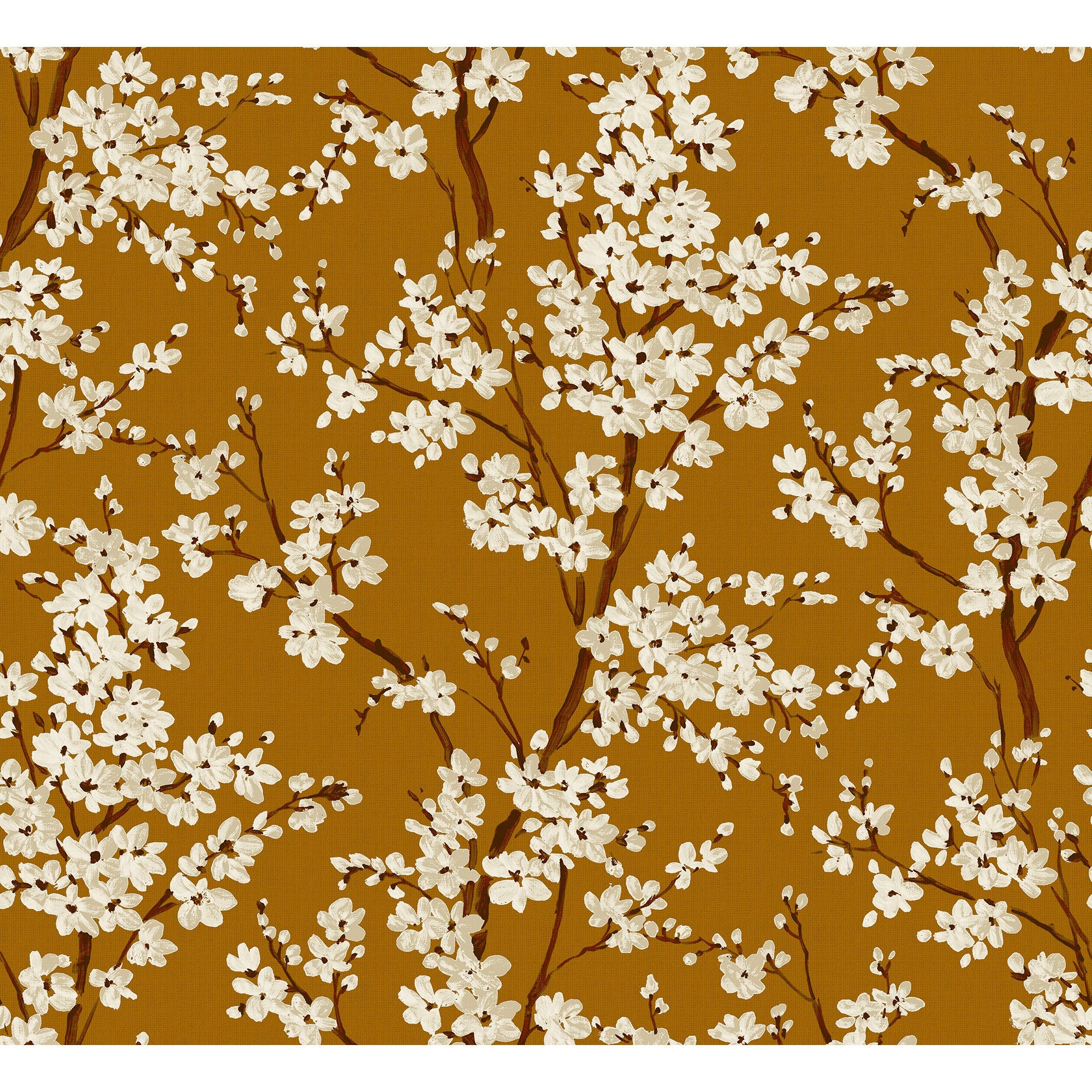 Cherry Blossom Honey Forbidden City Wallpaper by Coordonné
