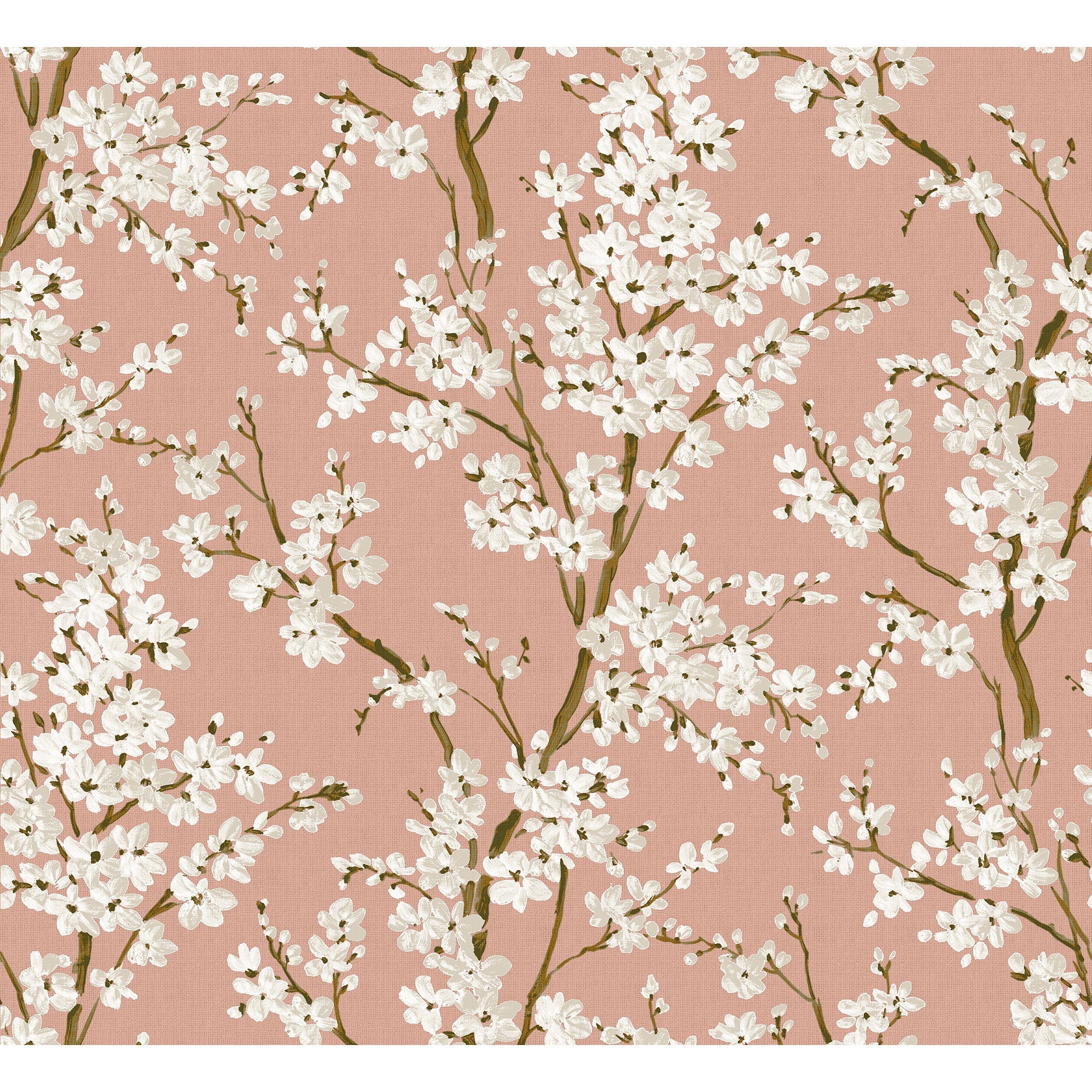 Cherry Blossom Rose Forbidden City Wallpaper by Coordonné