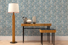 Cherry Blossom Turquoise Forbidden City Wallpaper by Coordonné