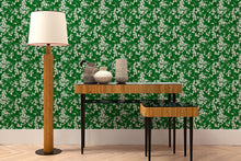 Cherry Blossom Emerald Forbidden City Wallpaper by Coordonné