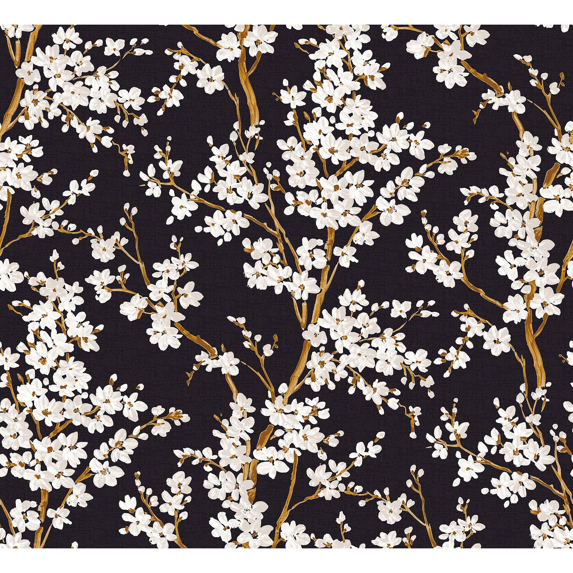 Cherry Blossom Onyx Forbidden City Wallpaper by Coordonné
