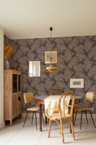 Imperial Ibis Jute Forbidden City Wallpaper by Coordonné