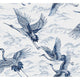Imperial Ibis Sapphire Forbidden City Wallpaper by Coordonné