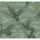 Imperial Ibis Jade Forbidden City Wallpaper by Coordonné