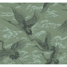 Imperial Ibis Jade Forbidden City Wallpaper by Coordonné
