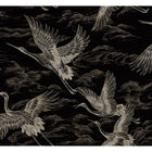 Imperial Ibis Onyx Forbidden City Wallpaper by Coordonné
