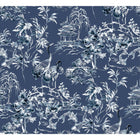 Ming Pagoda Navy Forbidden City Wallpaper by Coordonné