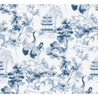 Ming Pagoda Sapphire Forbidden City Wallpaper by Coordonné