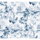 Ming Pagoda Sapphire Forbidden City Wallpaper by Coordonné