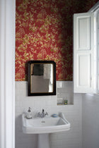 Ming Pagoda Ruby Forbidden City Wallpaper by Coordonné