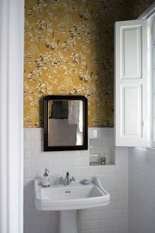 Ming Pagoda Amber Forbidden City Wallpaper by Coordonné