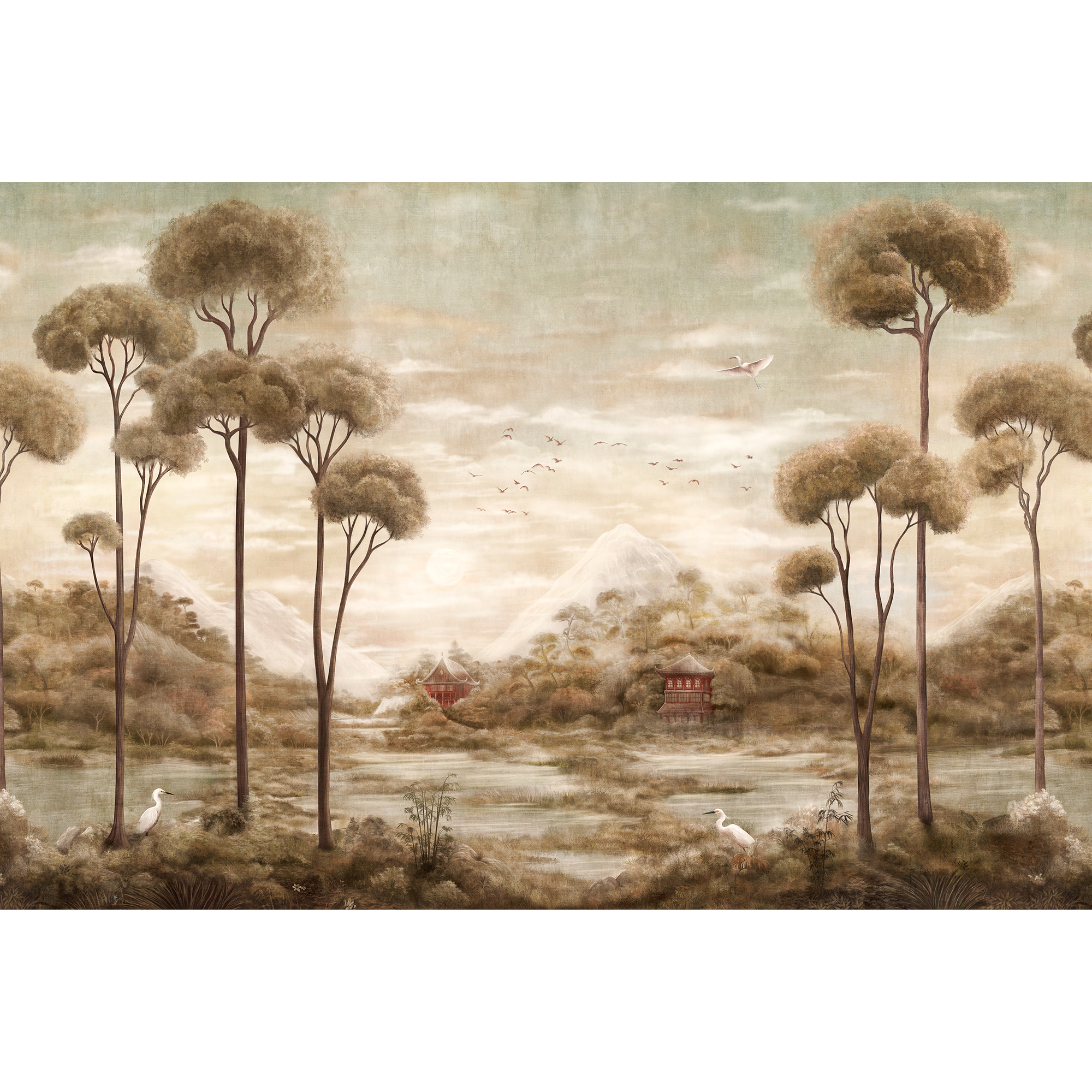 Xi Hu Lake Amber Forbidden City Mural by Coordonné (400x280cm)