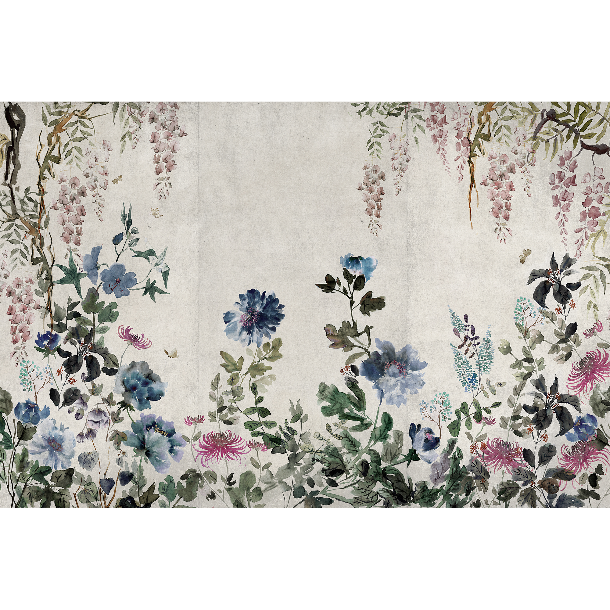 Spring Festival Sapphire Forbidden City Mural by Coordonné (400x280cm)