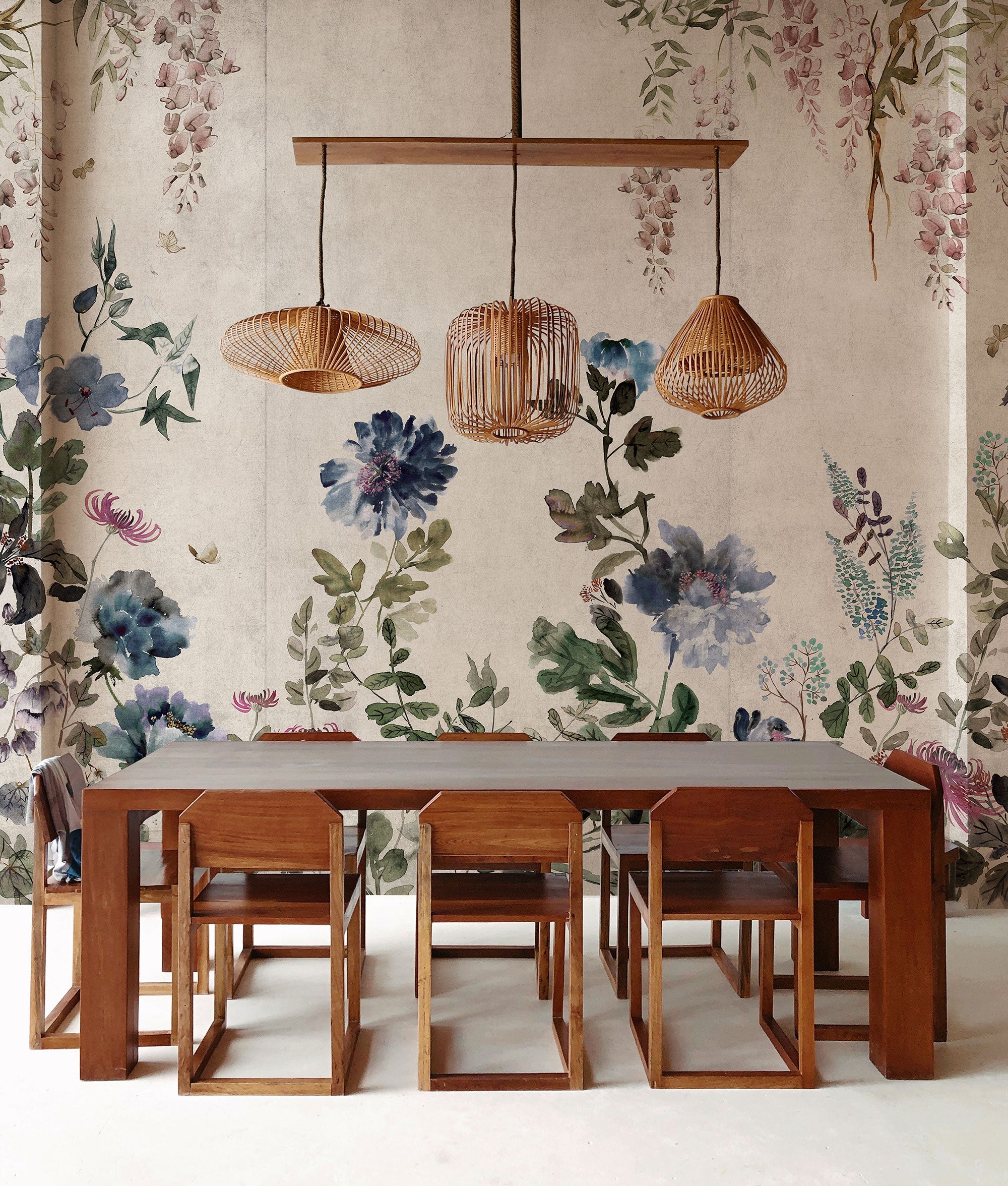 Spring Festival Sapphire Forbidden City Mural by Coordonné (400x280cm)