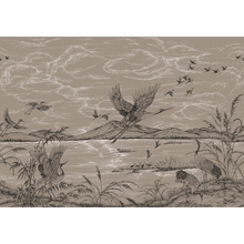 Heron´s Poetry Jute Forbidden City Mural by Coordonné (400x280cm)