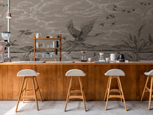 Heron´s Poetry Jute Forbidden City Mural by Coordonné (400x280cm)