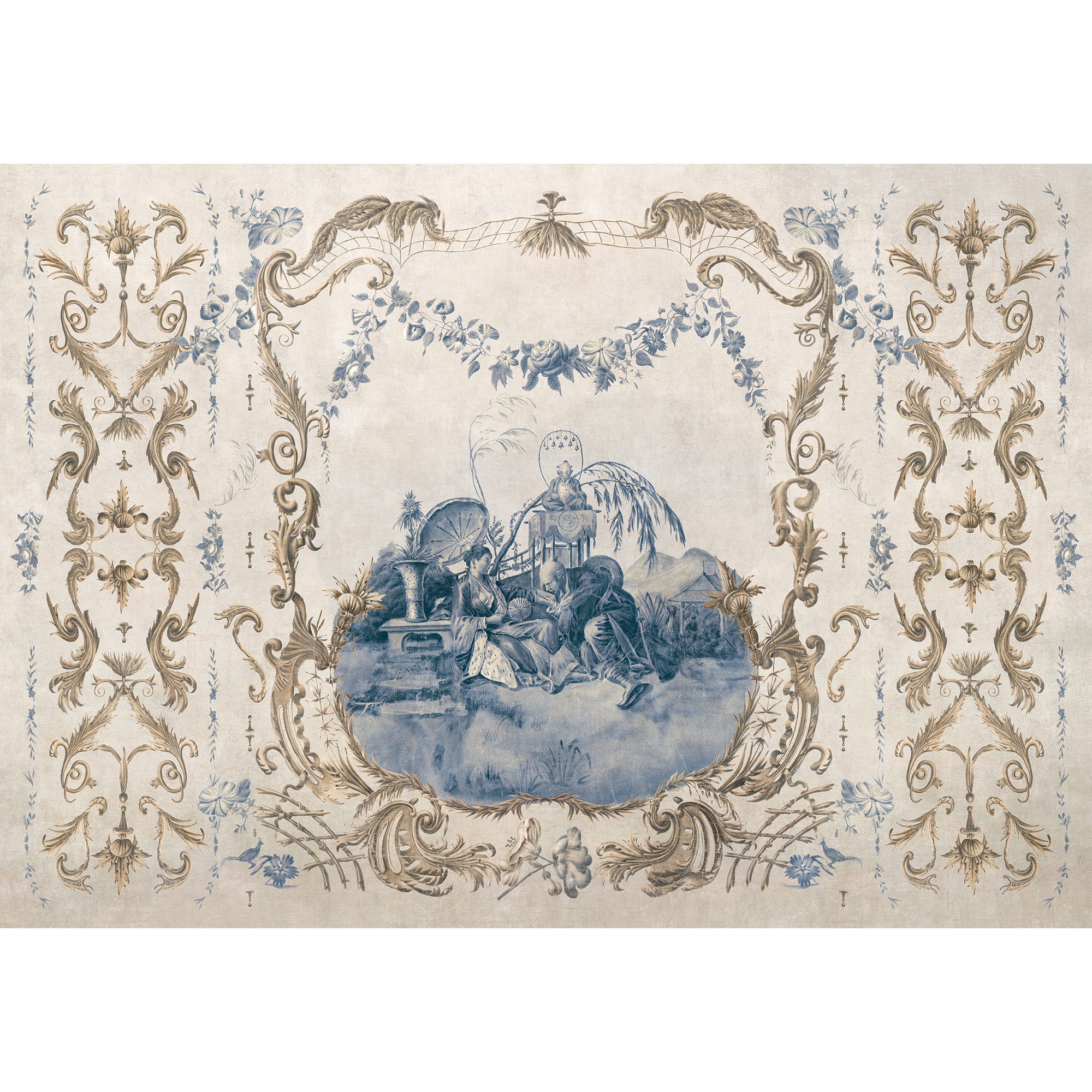 Ming Portrait Sapphire Forbidden City Mural by Coordonné (400x280cm)