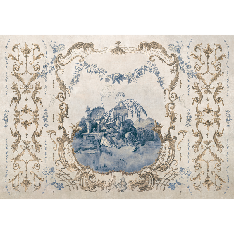 Ming Portrait Sapphire Forbidden City Mural by Coordonné (400x280cm)