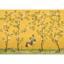 Crowned Crane Amber Forbidden City Mural by Coordonné (400x280cm)