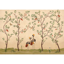 Crowned Crane Nacre Forbidden City Mural by Coordonné (400x280cm)