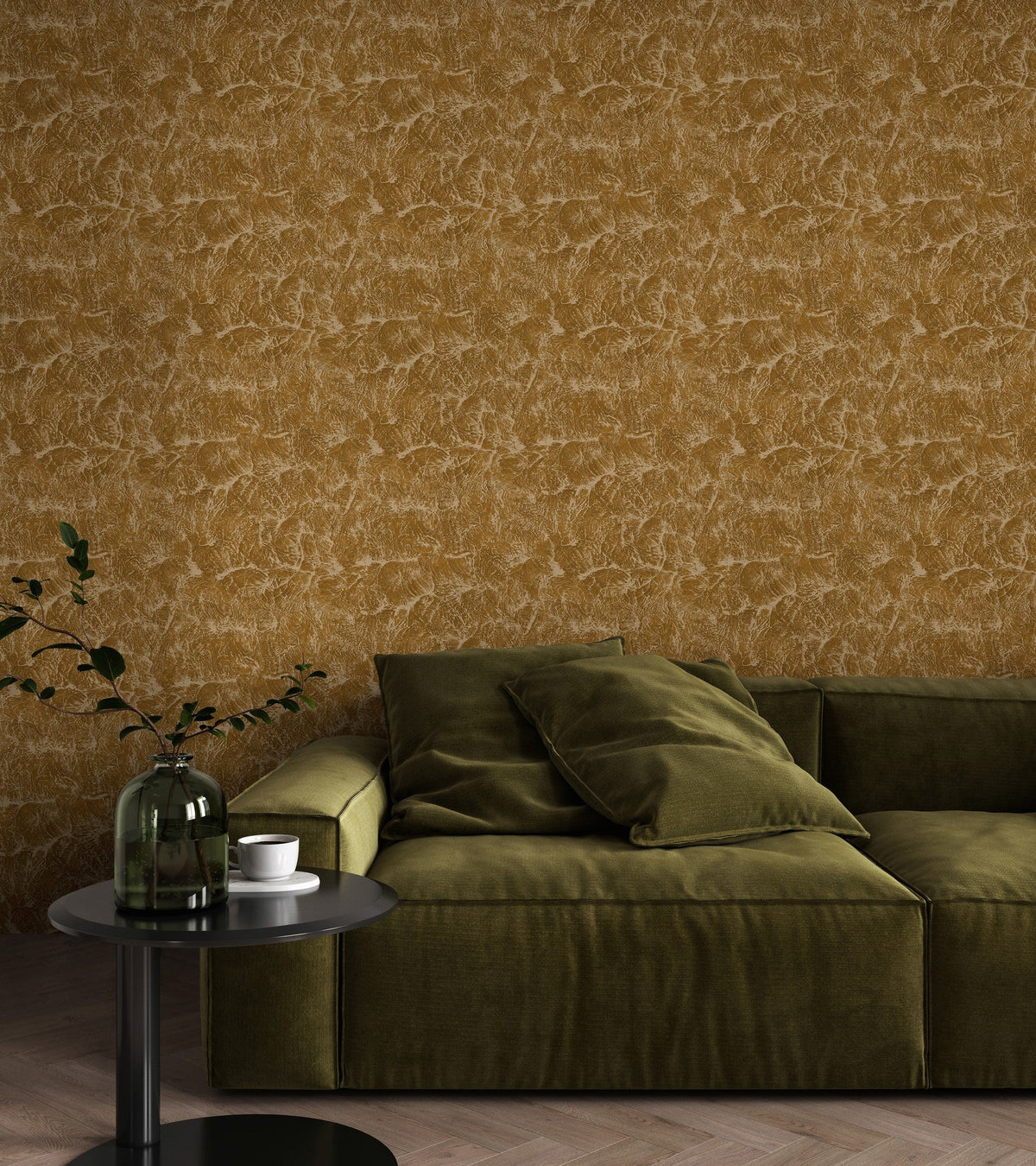 B00200 Sepia Curry Artisan by Bodo Sperlein Wallpaper by Coordonné