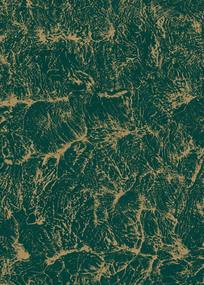 B00203 Sepia Emerald Artisan by Bodo Sperlein Wallpaper by Coordonné