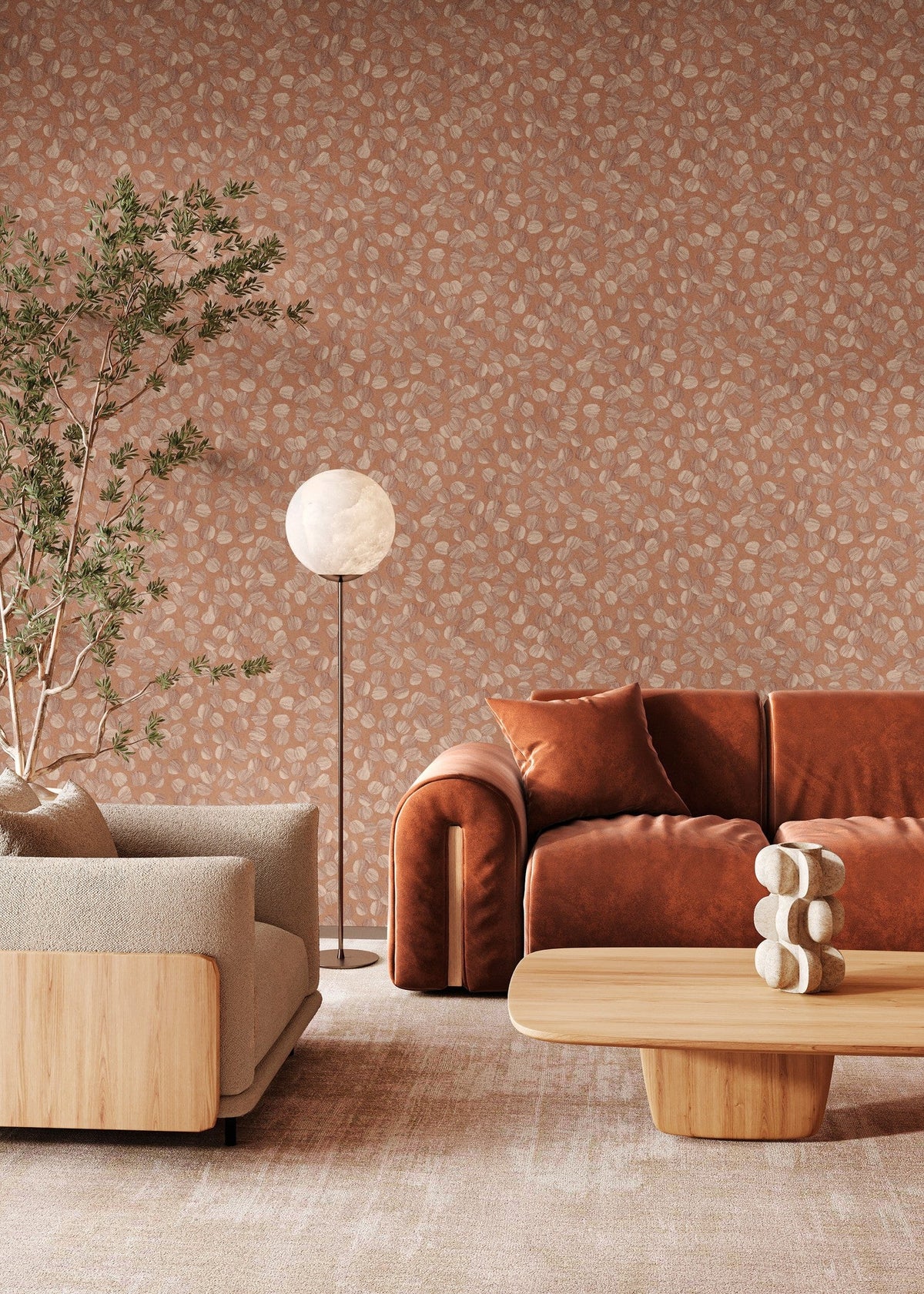 B00207 Brush Rose Artisan by Bodo Sperlein Wallpaper by Coordonné