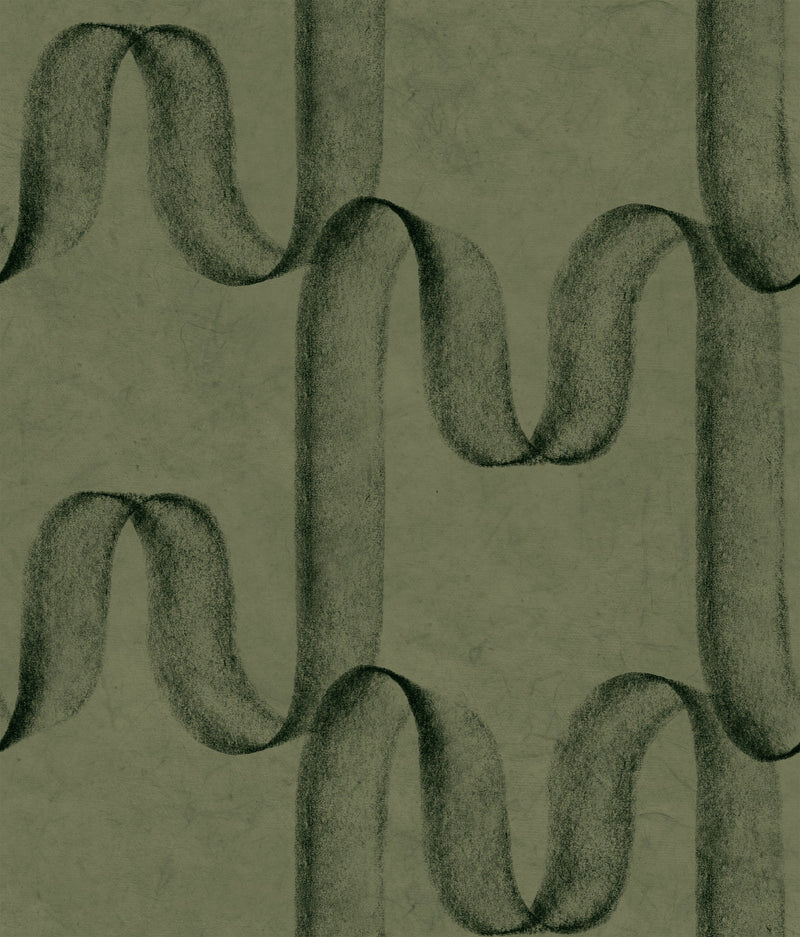B00214 Graphite Olive Artisan by Bodo Sperlein Wallpaper by Coordonné