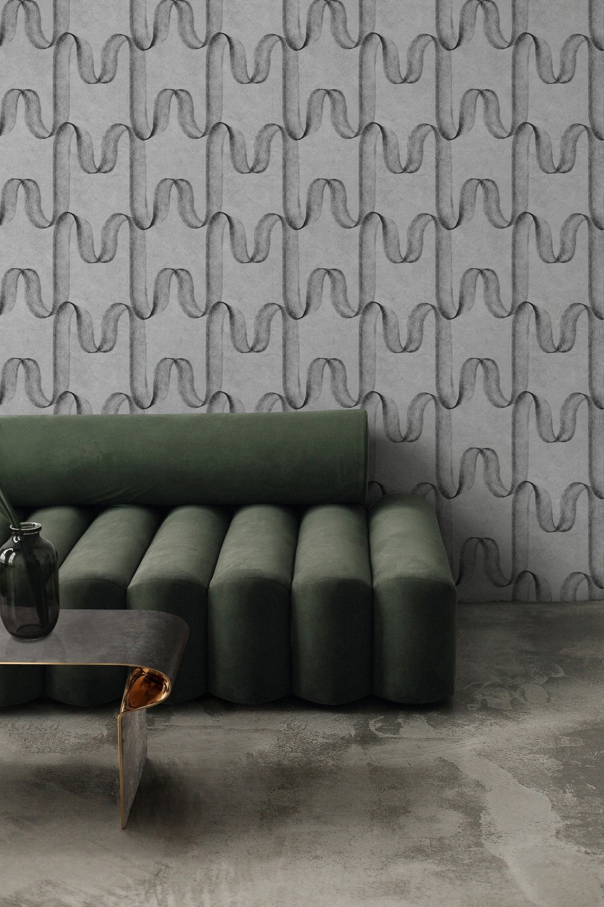 B00218 Graphite Coal Artisan by Bodo Sperlein Wallpaper by Coordonné