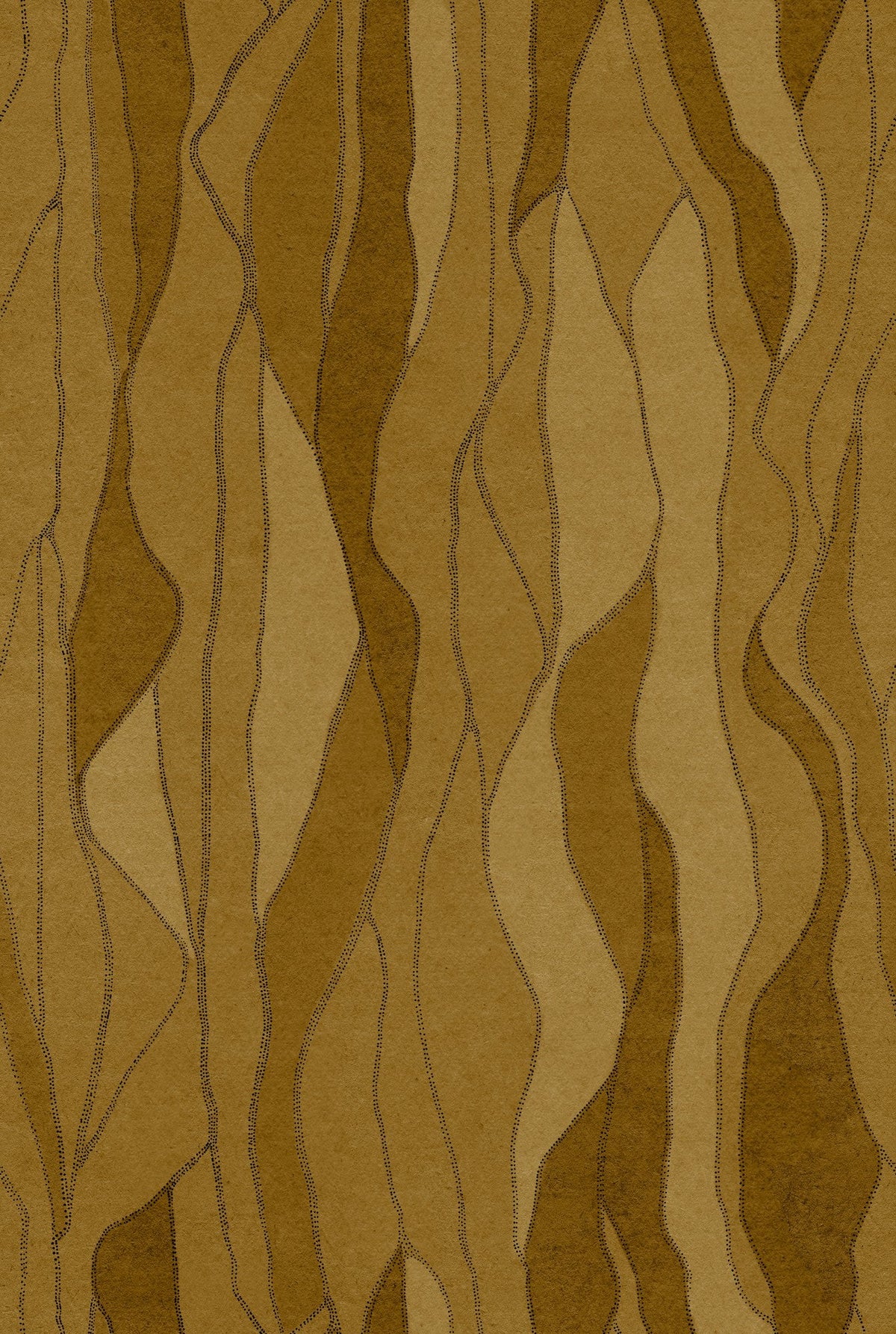 B00222 Collage Gold Artisan by Bodo Sperlein Wallpaper by Coordonné