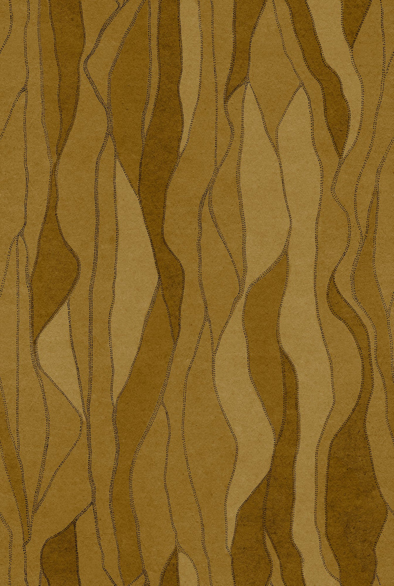 B00222 Collage Gold Artisan by Bodo Sperlein Wallpaper by Coordonné