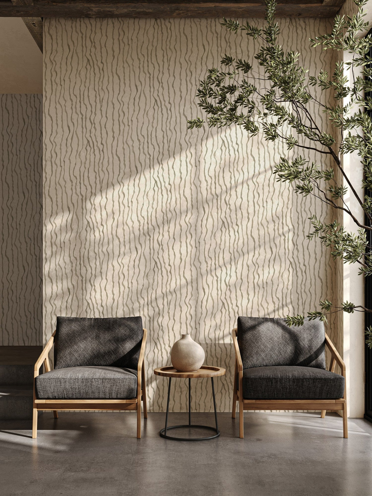 B00237 Calligraphy Sand Artisan by Bodo Sperlein Wallpaper by Coordonné