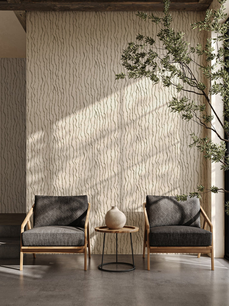 B00237 Calligraphy Sand Artisan by Bodo Sperlein Wallpaper by Coordonné