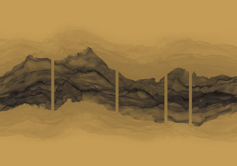 B00242 Torn Gold Artisan by Bodo Sperlein Mural by Coordonné (386x280cm)