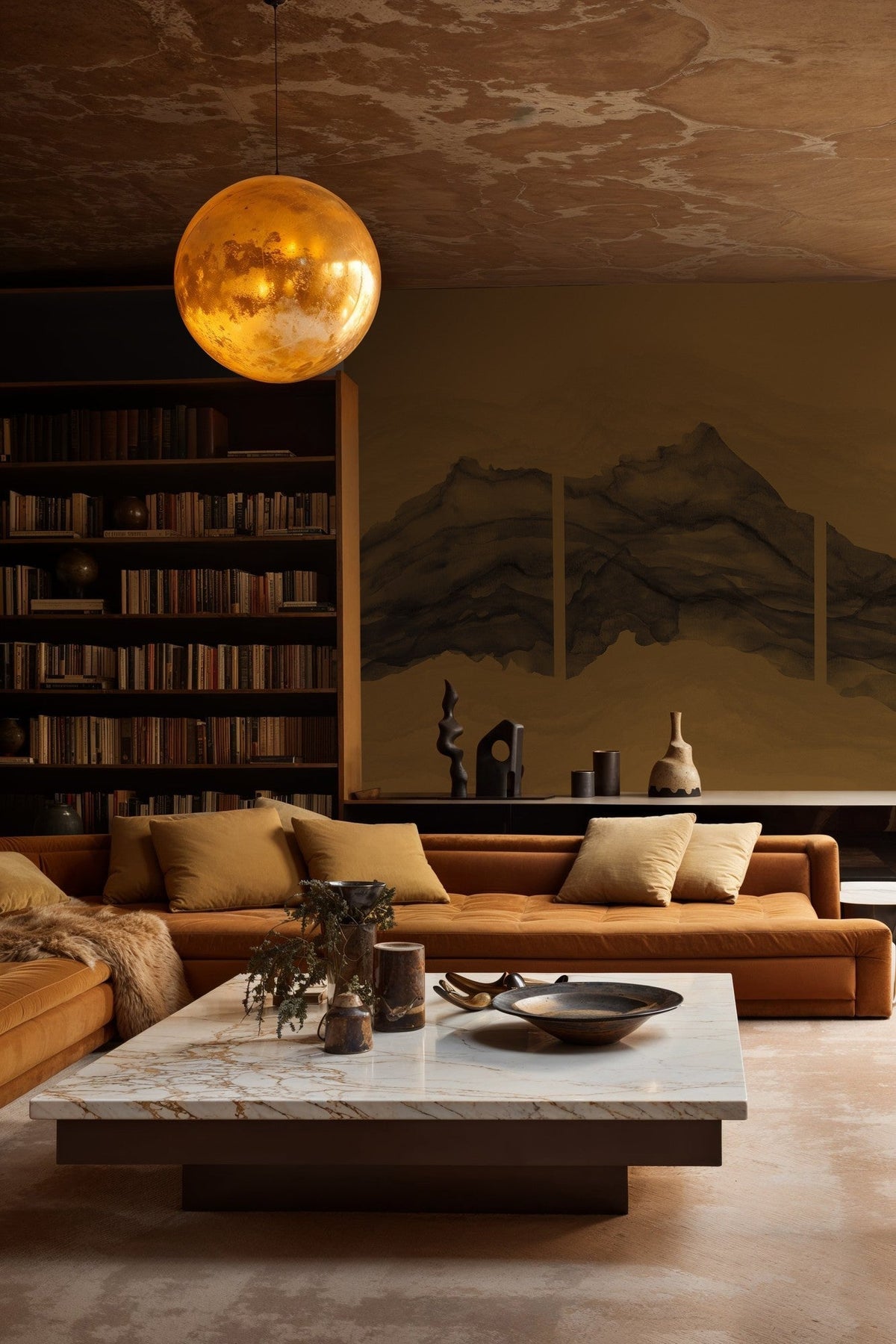 B00242 Torn Gold Artisan by Bodo Sperlein Mural by Coordonné (386x280cm)